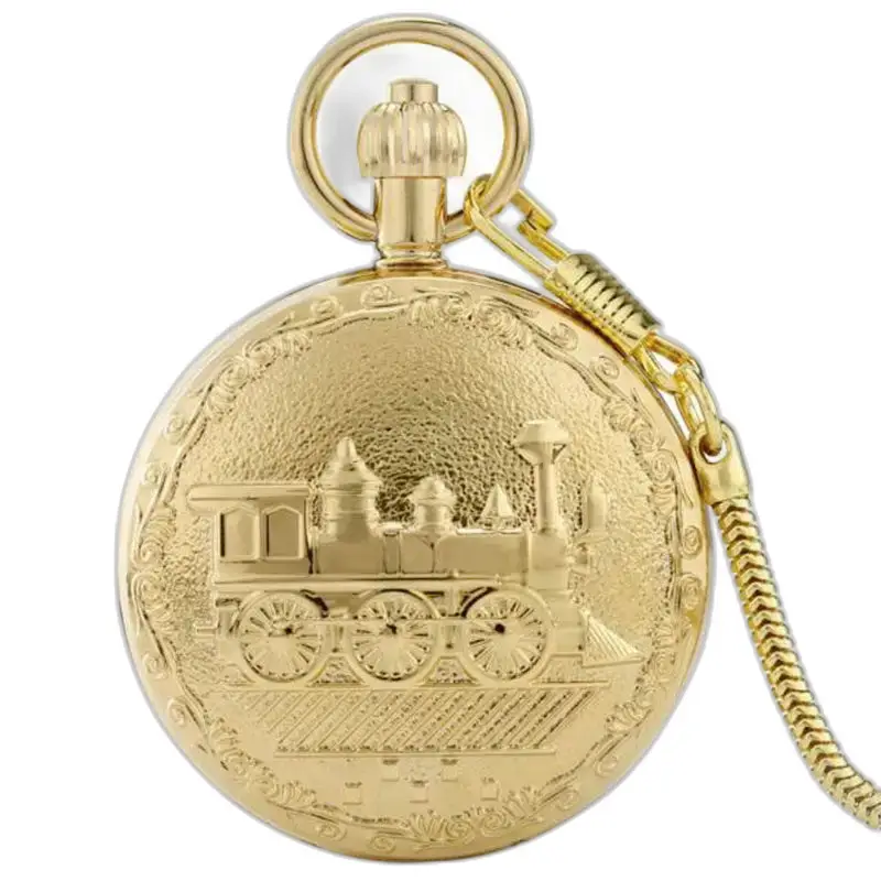 Montre à Gousset Automatique Gold Train Chic