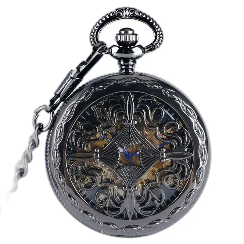 Montre à Gousset Automatique Mystic Hearth Noir