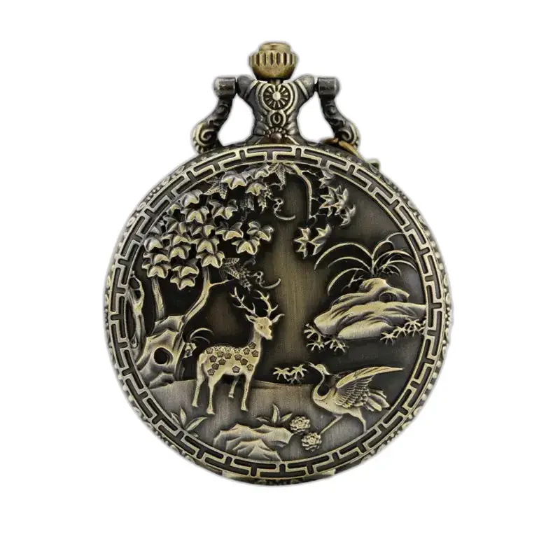 Montre à Gousset Collier Bronze Eden Vintage