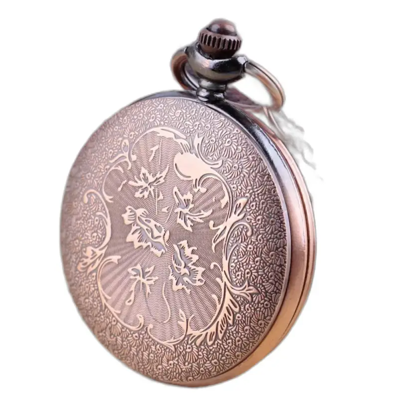 Montre Collier Quartz Vintage Femme Bronze avec montre collier élégante en bronze