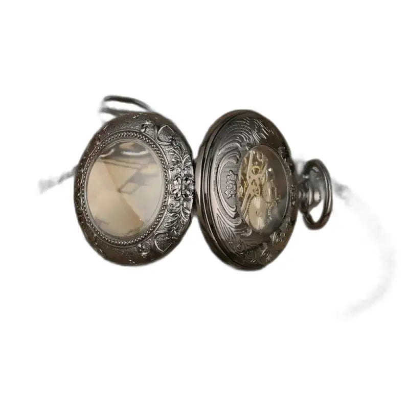 Montre de Poche Mécanique Regalcrown Moderne Homme en argent ornée élégante