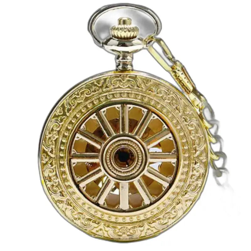 Montre Poche à Gousset Luxe Grenat D’or avec détail en or ornés