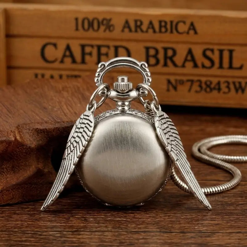 Ceas Colier Quartz cu Aripi pentru Femei