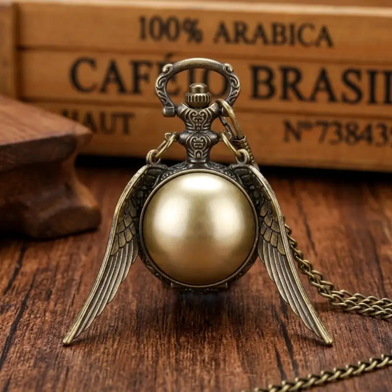 Ceas Colier Quartz cu Aripi pentru Femei