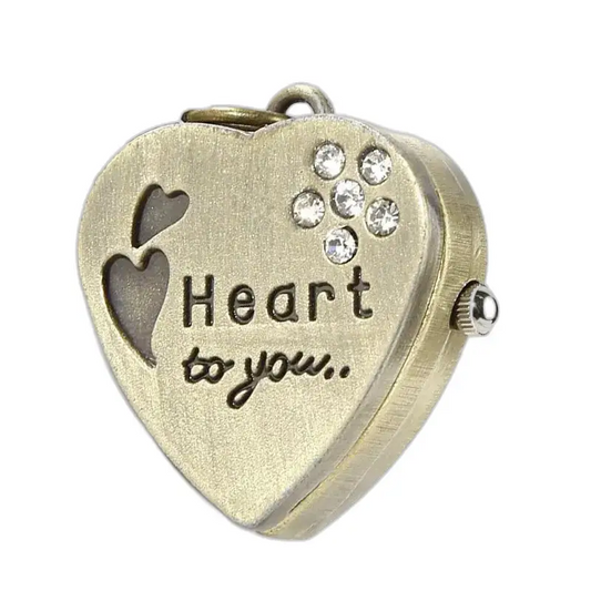Collier Coeur Montre pour Célébrer votre Amour