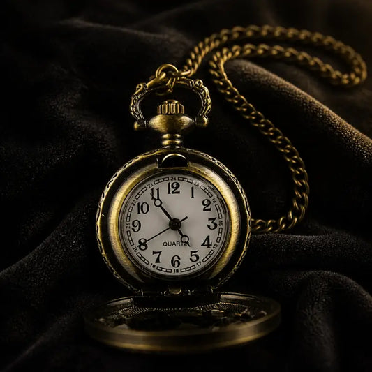 Montre à Gousset Collier Clapet Papillon Vintage - Univers Gousset