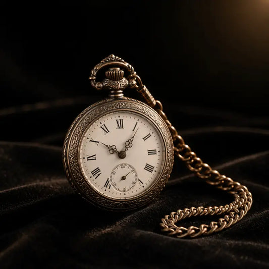 Montre à Gousset Quartz Collier Fleurs Femme - Univers Gousset