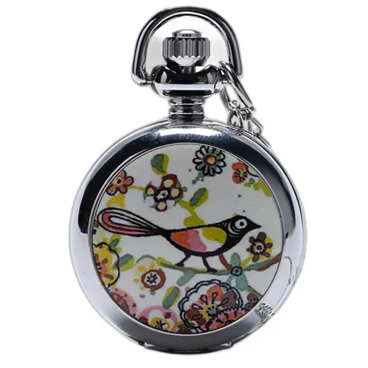 Collier Montre Poème D’été Argent Tendance