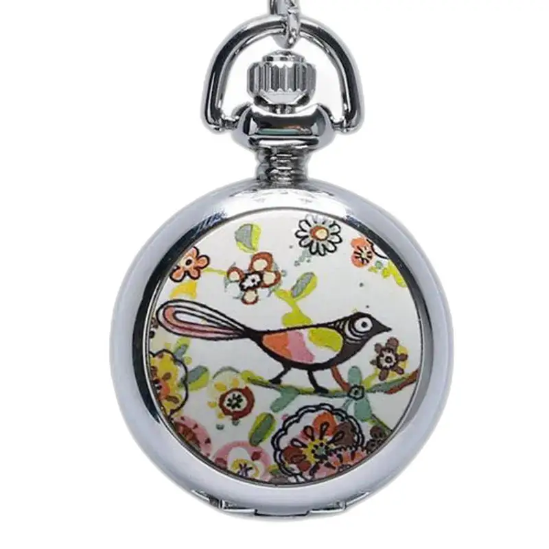 Collier Montre Poème D’été Argent Tendance