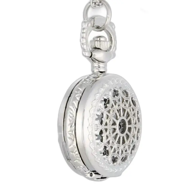Collier Montre Vintage Femme Argent Bronze