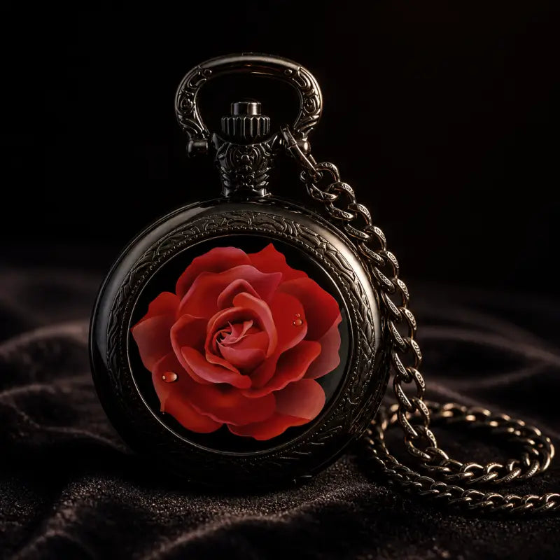 Montre à Gousset Collier Quartz Rose Vintage - Univers Gousset