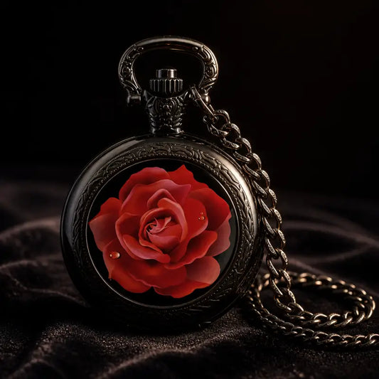 Montre à Gousset Collier Quartz Rose Vintage - Univers Gousset
