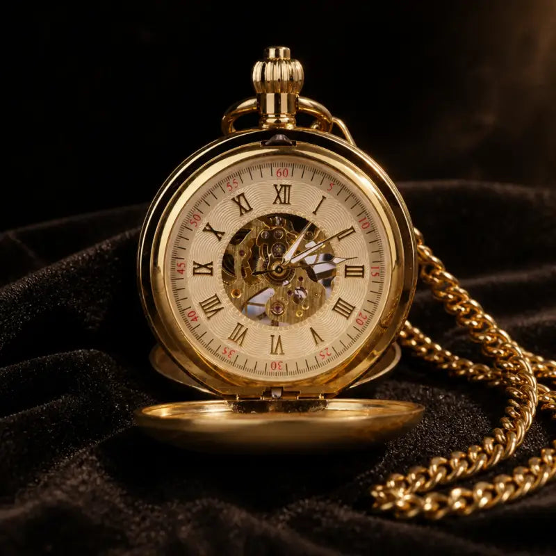 Montre à Gousset Mécanique Double Chasseur - Univers Gousset