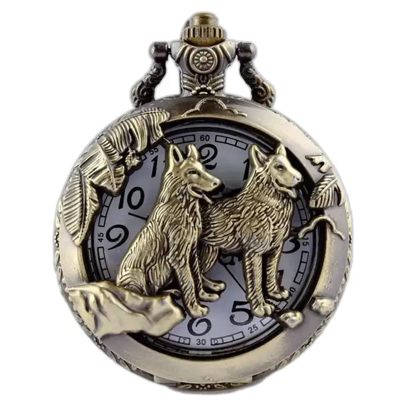 Gousset Horoscope Chinois Montre Collier Bronze - Rat