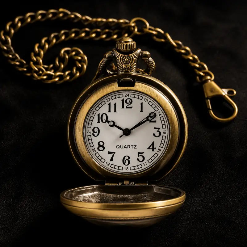 Montre à Gousset Collier Loup Vintage Homme - Univers Gousset