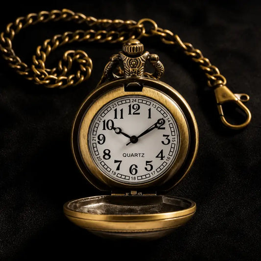 Montre à Gousset Collier Loup Vintage Homme - Univers Gousset