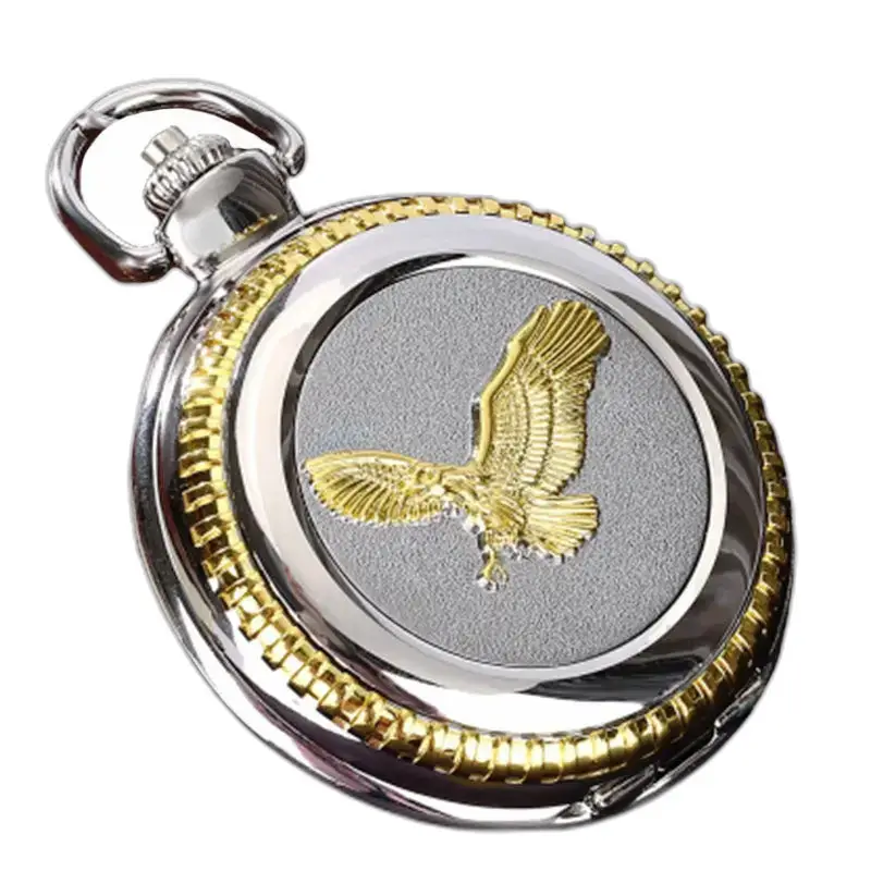 Montre à Gousset Aigle Or et Argent Luxe