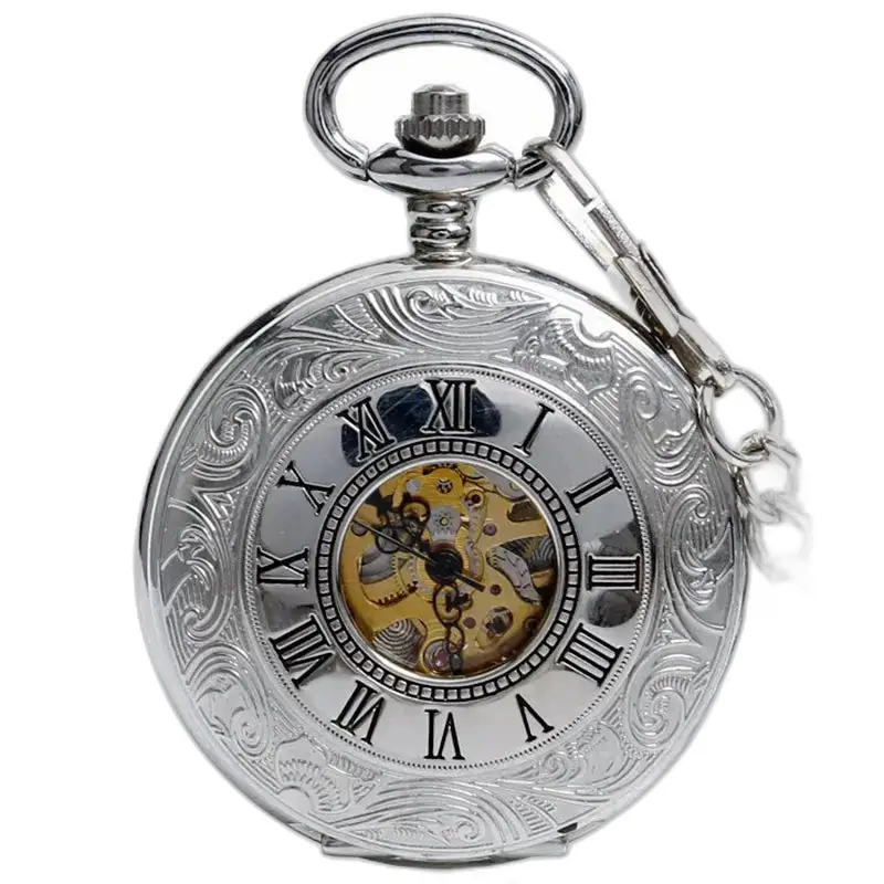 Montre à Gousset Argent Demi Chasseur Chic