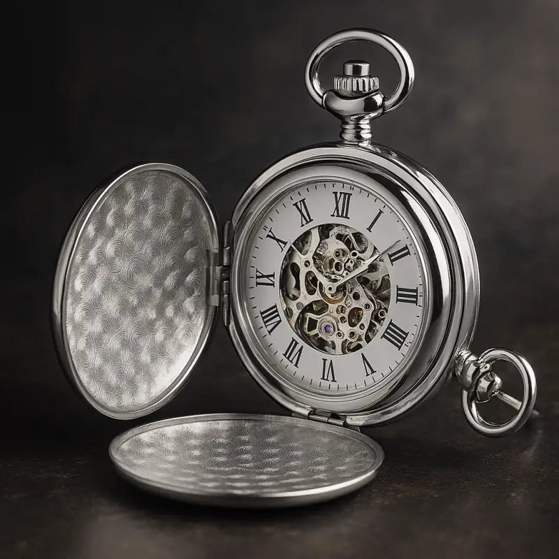 Montre à Gousset Argent Double Clapet Luxe