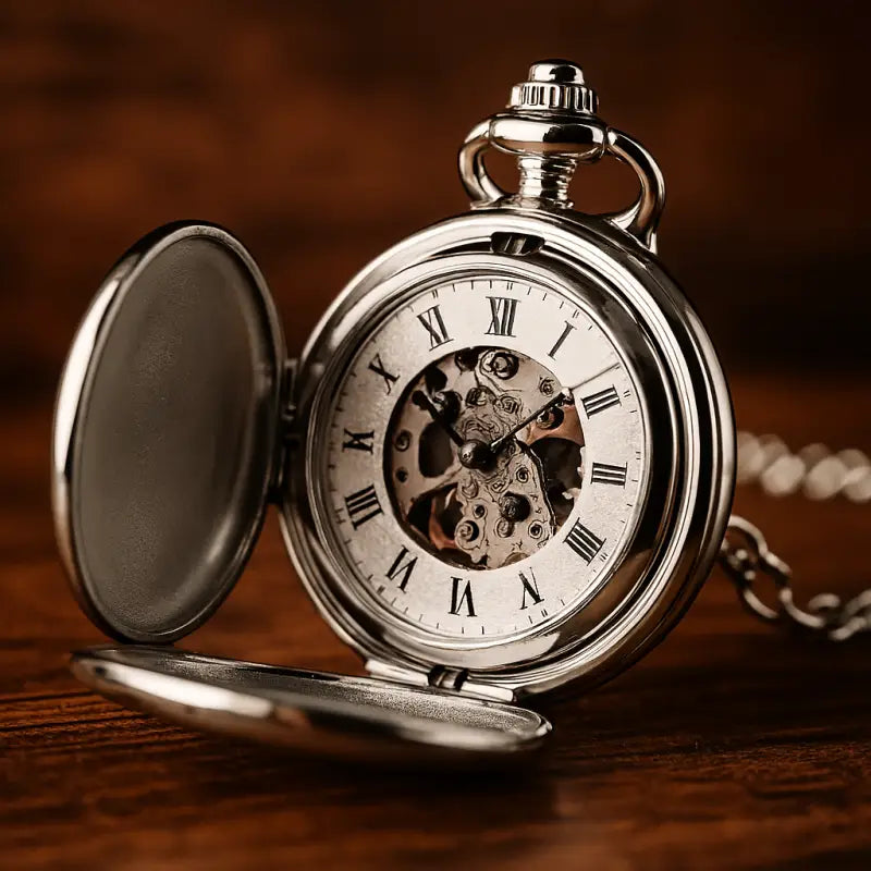 Montre à Gousset Argent Double Clapet Luxe