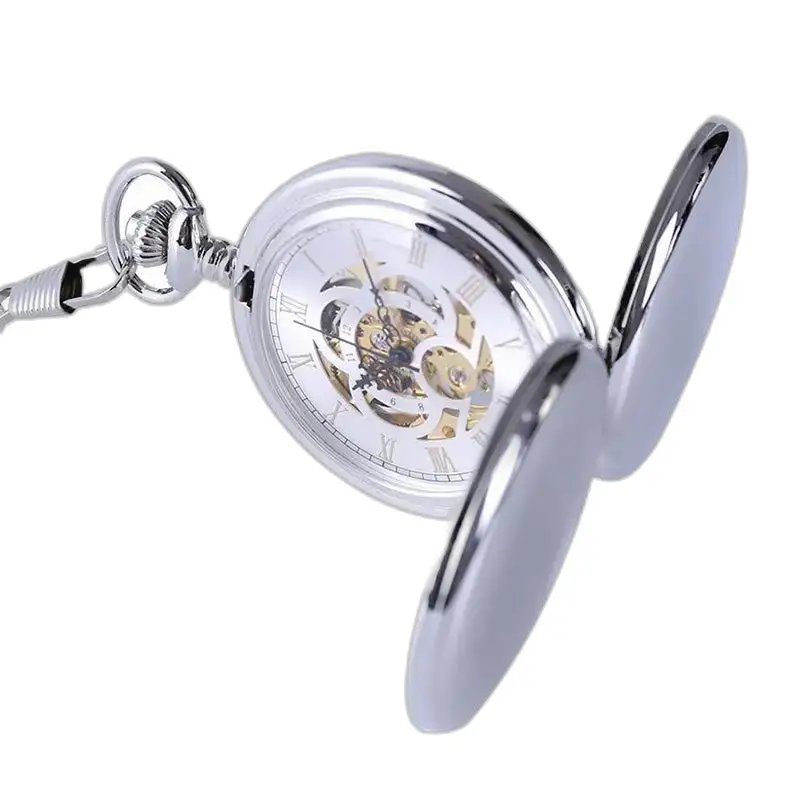 Montre à Gousset Argent Double Clapet Mécanique Chic