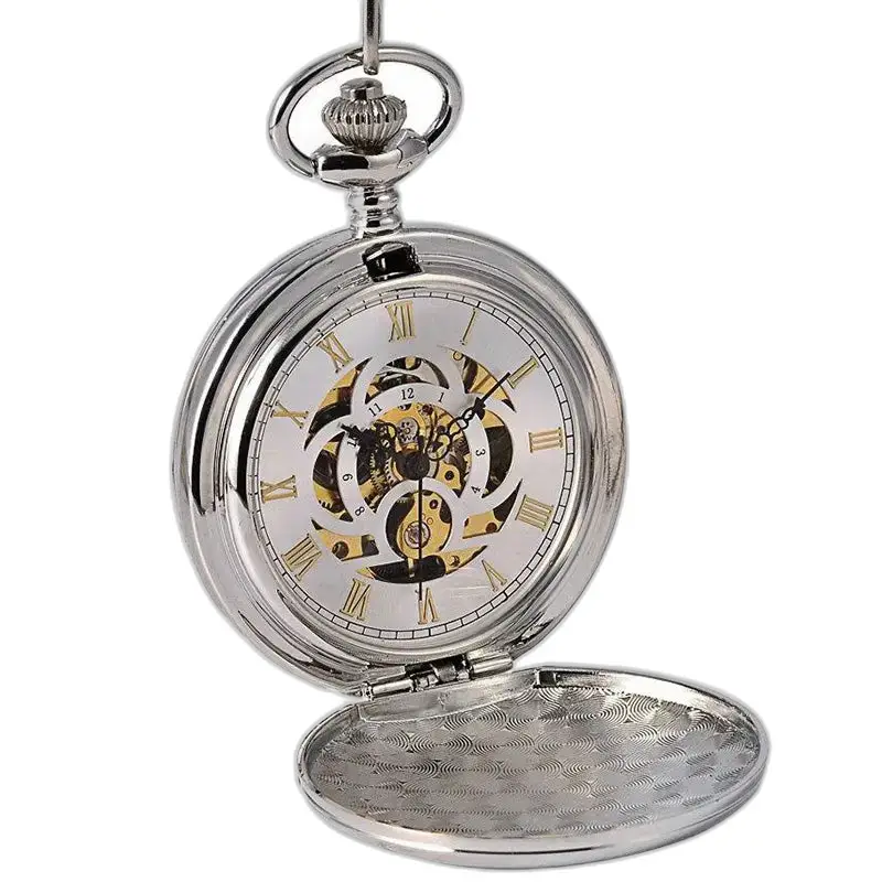 Montre à Gousset Argent Double Clapet Mécanique Chic