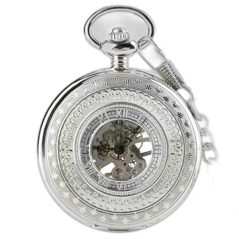 Montre à Gousset Argent Mécanique Luxe Homme