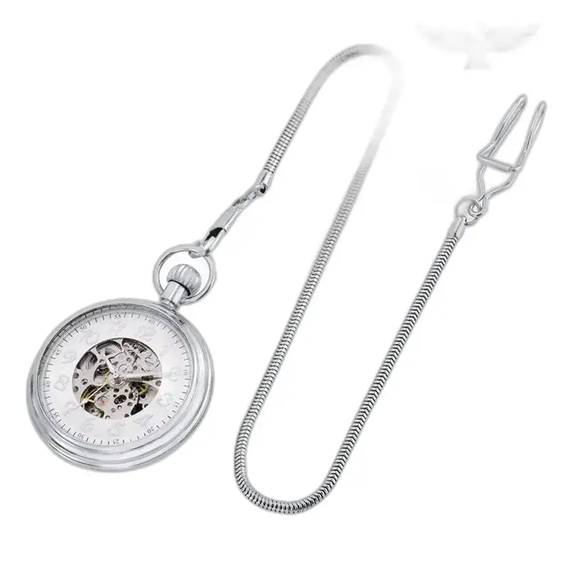 Montre à Gousset Automatique Argent Cadran Ouvert