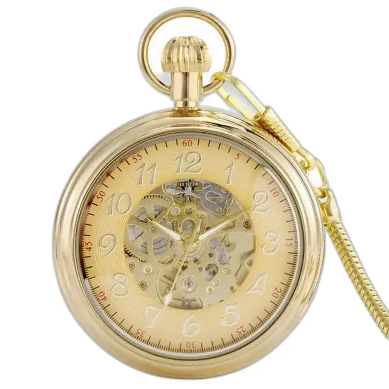 Montre à Gousset Automatique Argent Cadran Ouvert