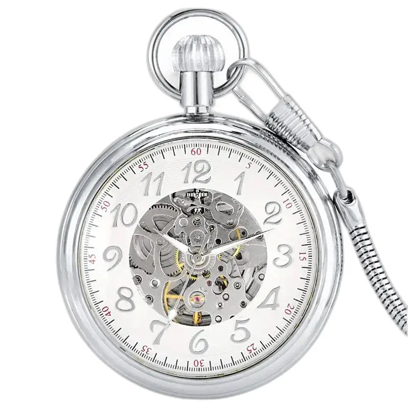 Montre à Gousset Automatique Cadran Ouvert Luxe - Or