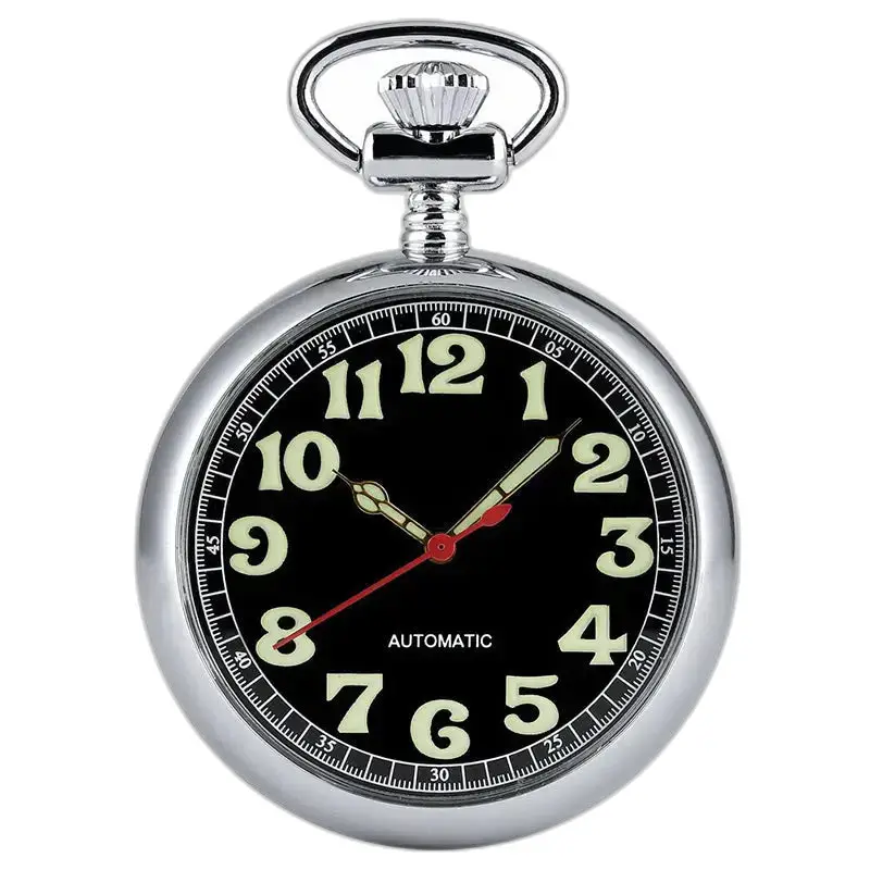 Montre à Gousset Automatique Lumineuse Moderne