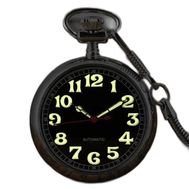 Montre à Gousset Automatique Lumineuse Moderne