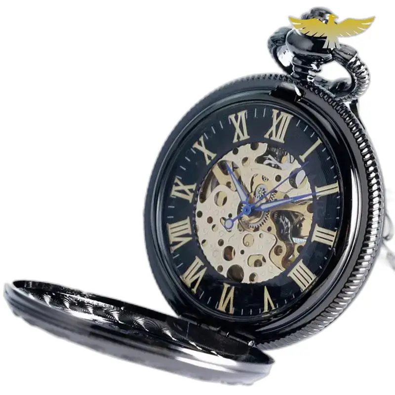 Montre à Gousset Automatique Mystic Hearth Noir