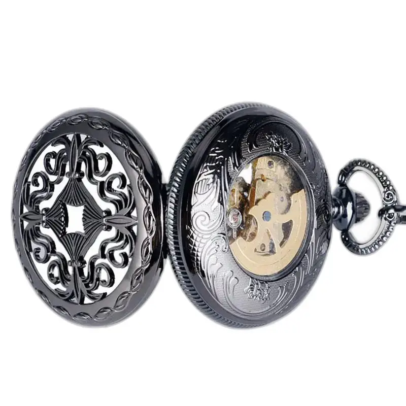 Montre à Gousset Automatique Mystic Hearth Noir