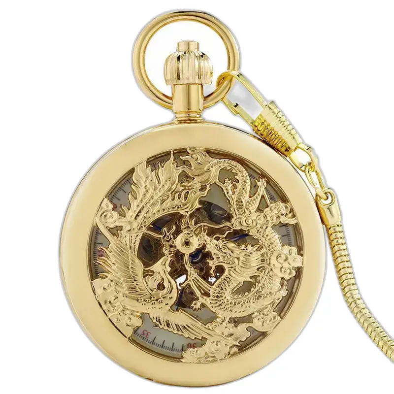 Montre à Gousset Automatique Phenix Vs Dragon Luxe Homme