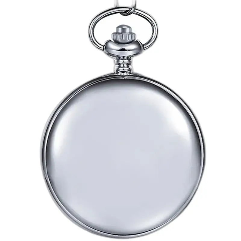 Montre à Gousset Classique Double Clapet Chic - Argent
