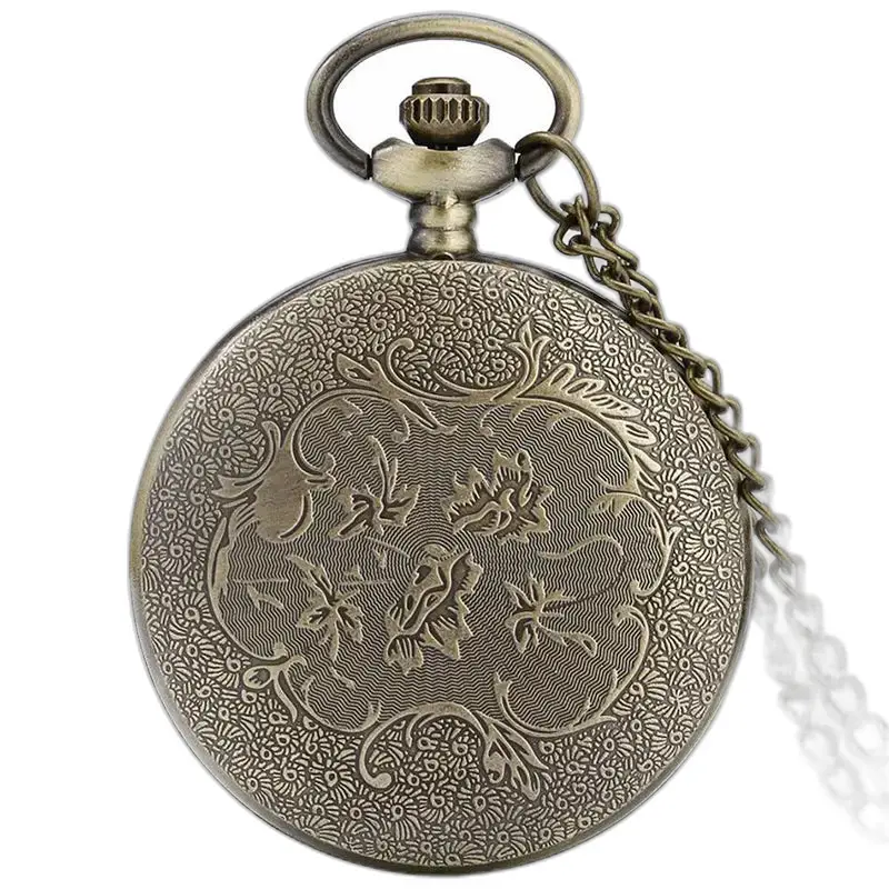 Montre à Gousset Collier Blue Dragon Vintage Homme Femme