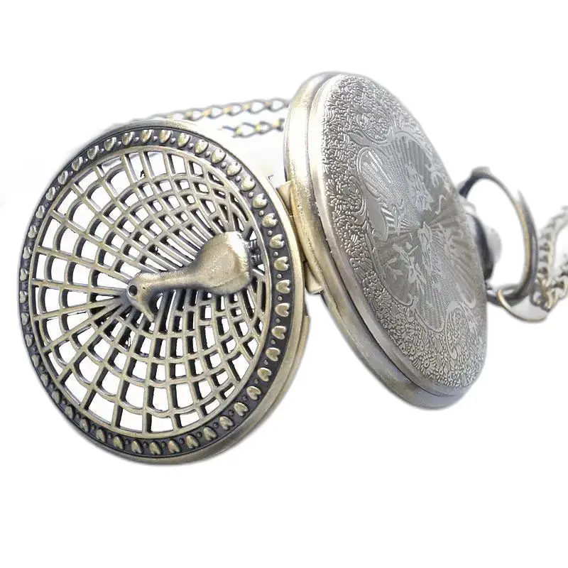 Montre à Gousset Collier Bronze Birdy Vintage