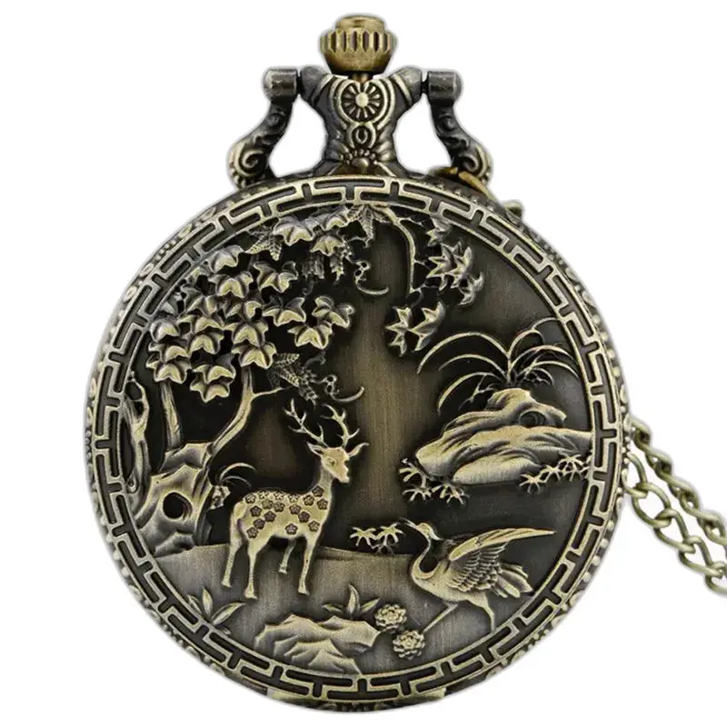Montre à Gousset Collier Bronze Eden Vintage