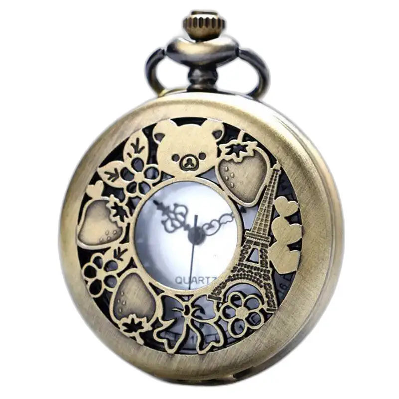 Montre à Gousset Collier Bronze Glamour