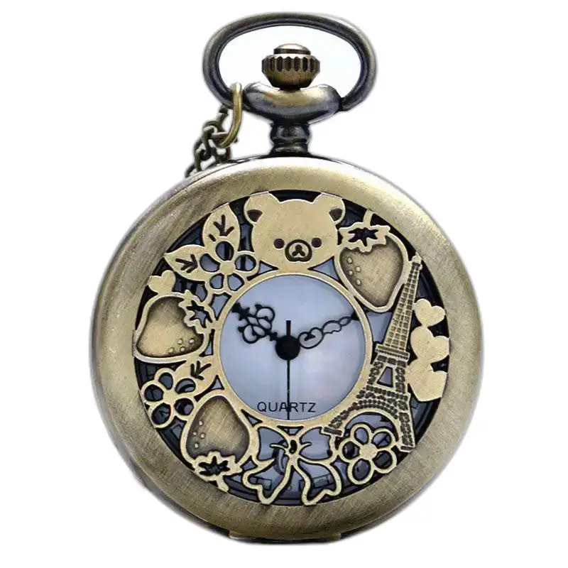 Montre à Gousset Collier Bronze Glamour