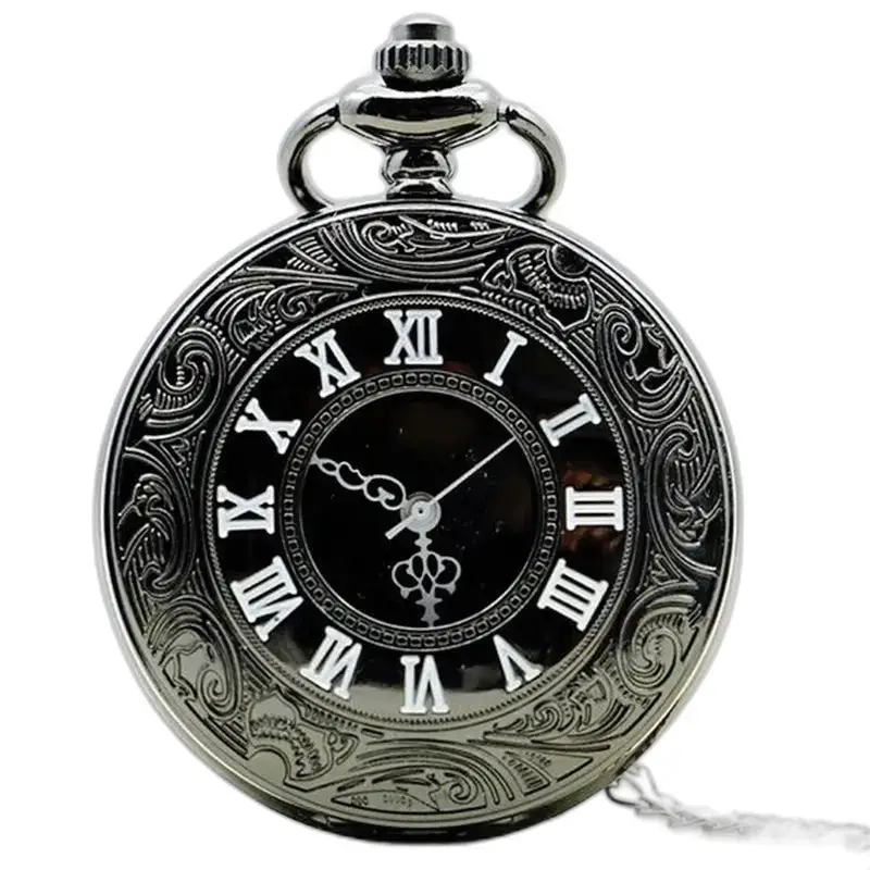 Montre à Gousset Collier Demi Chasseur Vintage - Argent