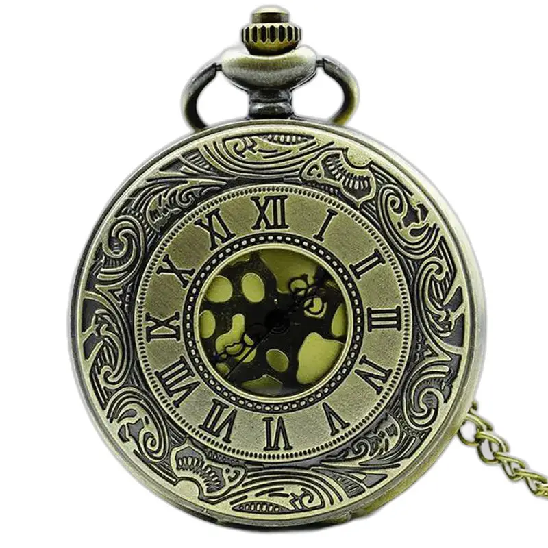 Montre à Gousset Collier Demi Chasseur Vintage - Cuivre
