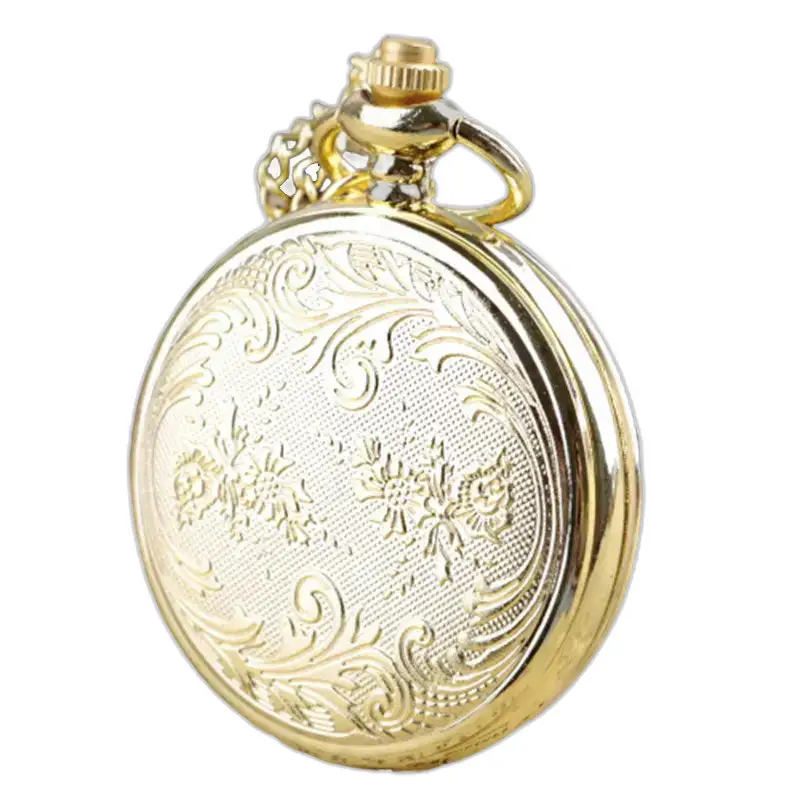 Montre à Gousset Collier Or émeraude Luxe