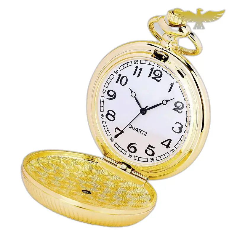 Montre à Gousset Collier Or émeraude Luxe