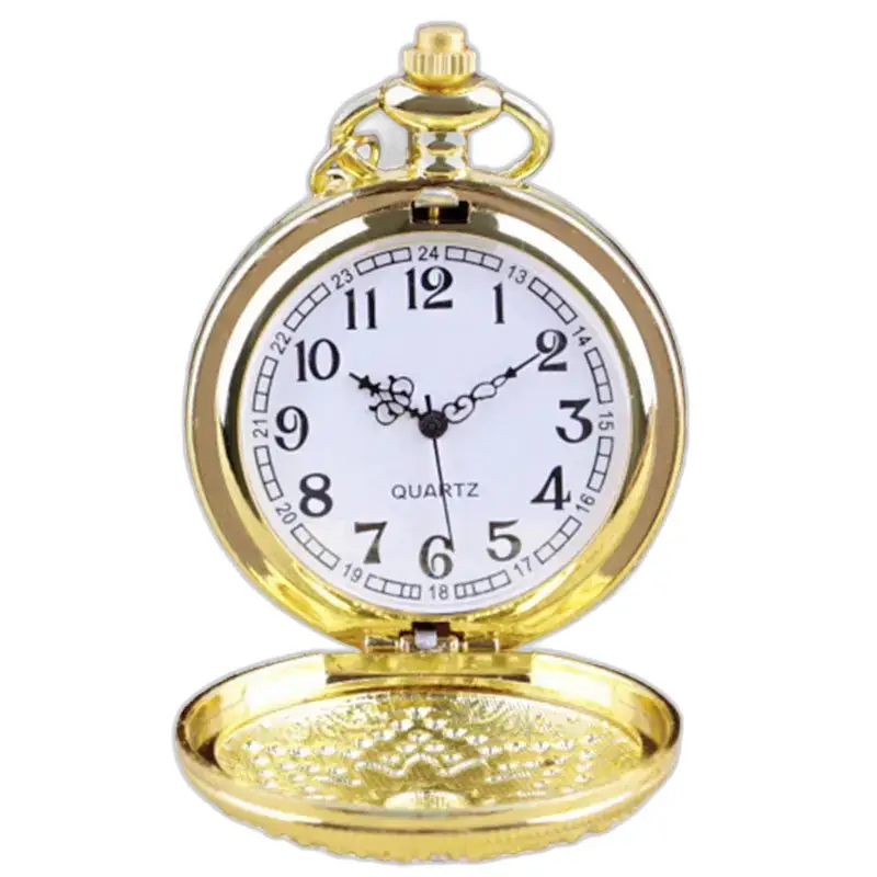 Montre à Gousset Collier Or émeraude Luxe