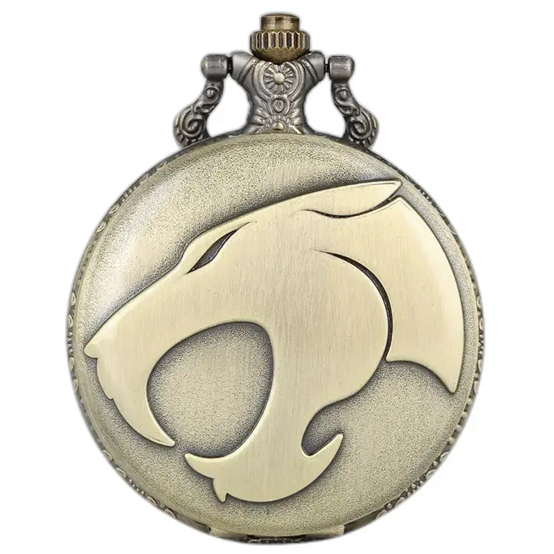 Montre à Gousset Collier Panthère en Bronze