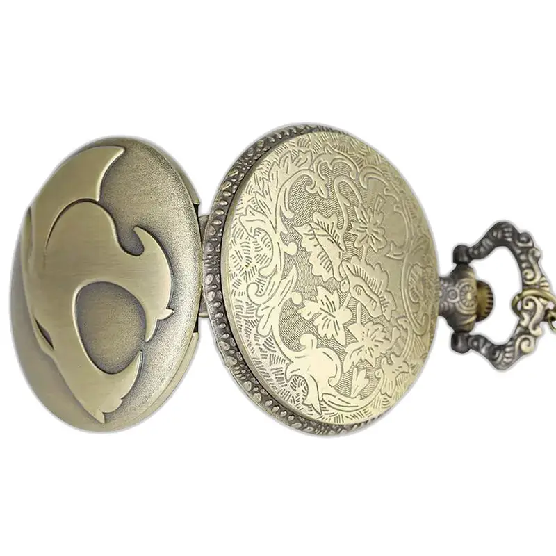 Montre à Gousset Collier Panthère en Bronze