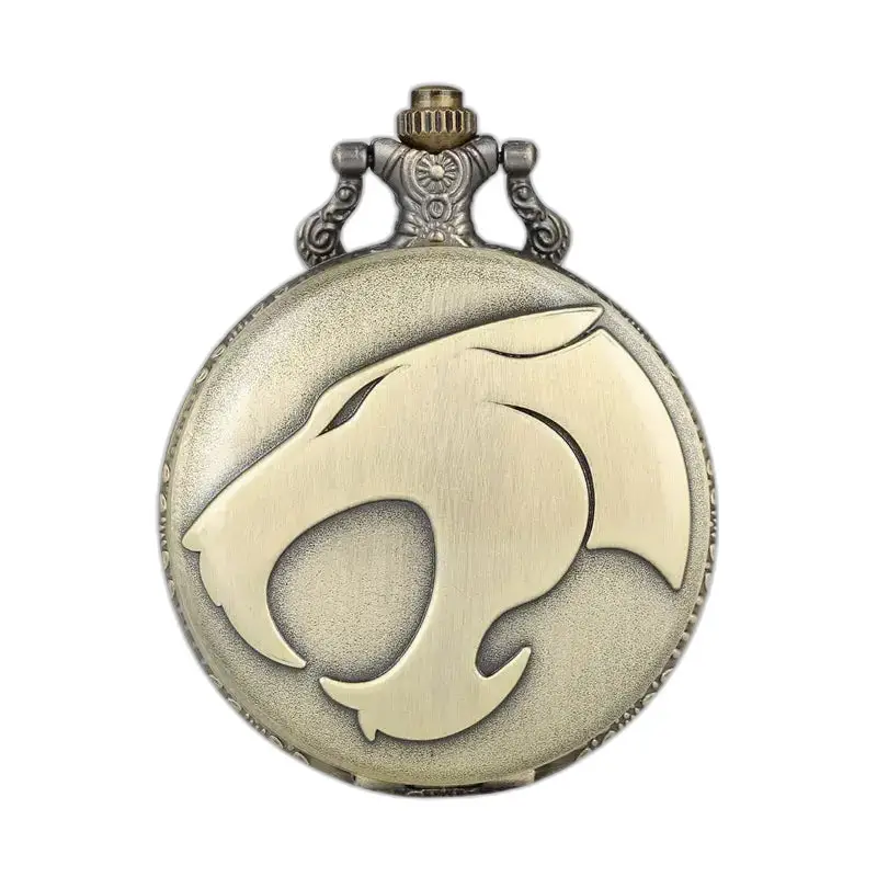 Montre à Gousset Collier Panthère en Bronze