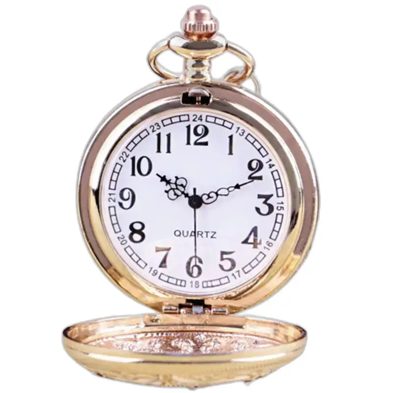 Montre à Gousset Collier Pierre Bleu élégante